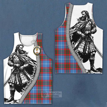 Skirving Tartan Clan Crest Men's Tank Top with Highlander Warrior Celtic Style Men - Tartan Vibes Clothing