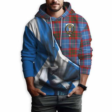 Skirving Tartan Hoodie with Family Crest Scotland Patriotic Style Pullover Hoodie - Tartan Vibes Clothing