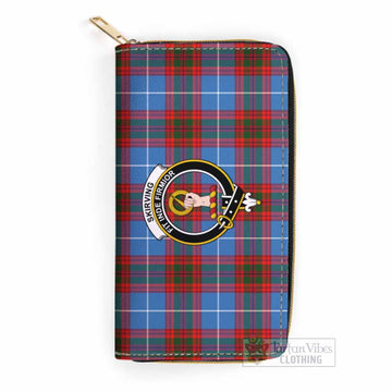 Tartan Vibes Clothing Skirving Tartan Women's Leather Wallet with Family Crest