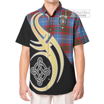 Skirving Tartan Hawaiian Shirt with Family Crest and Celtic Symbol Style Kid - Tartan Vibes Clothing