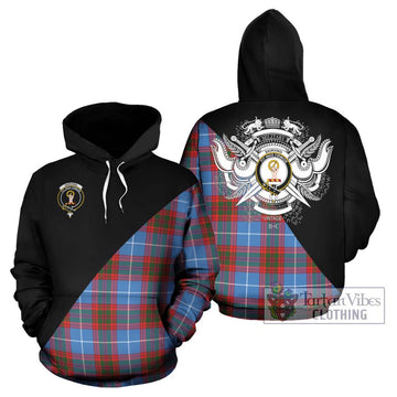 Skirving Tartan Hoodie with Family Crest and Military Logo Style Zip Hoodie - Tartan Vibes Clothing