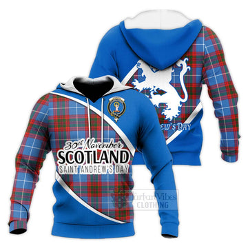 Skirving Family Crest Tartan Knitted Hoodie Celebrate Saint Andrew's Day in Style Unisex Knitted Pullover Hoodie - Tartan Vibes Clothing