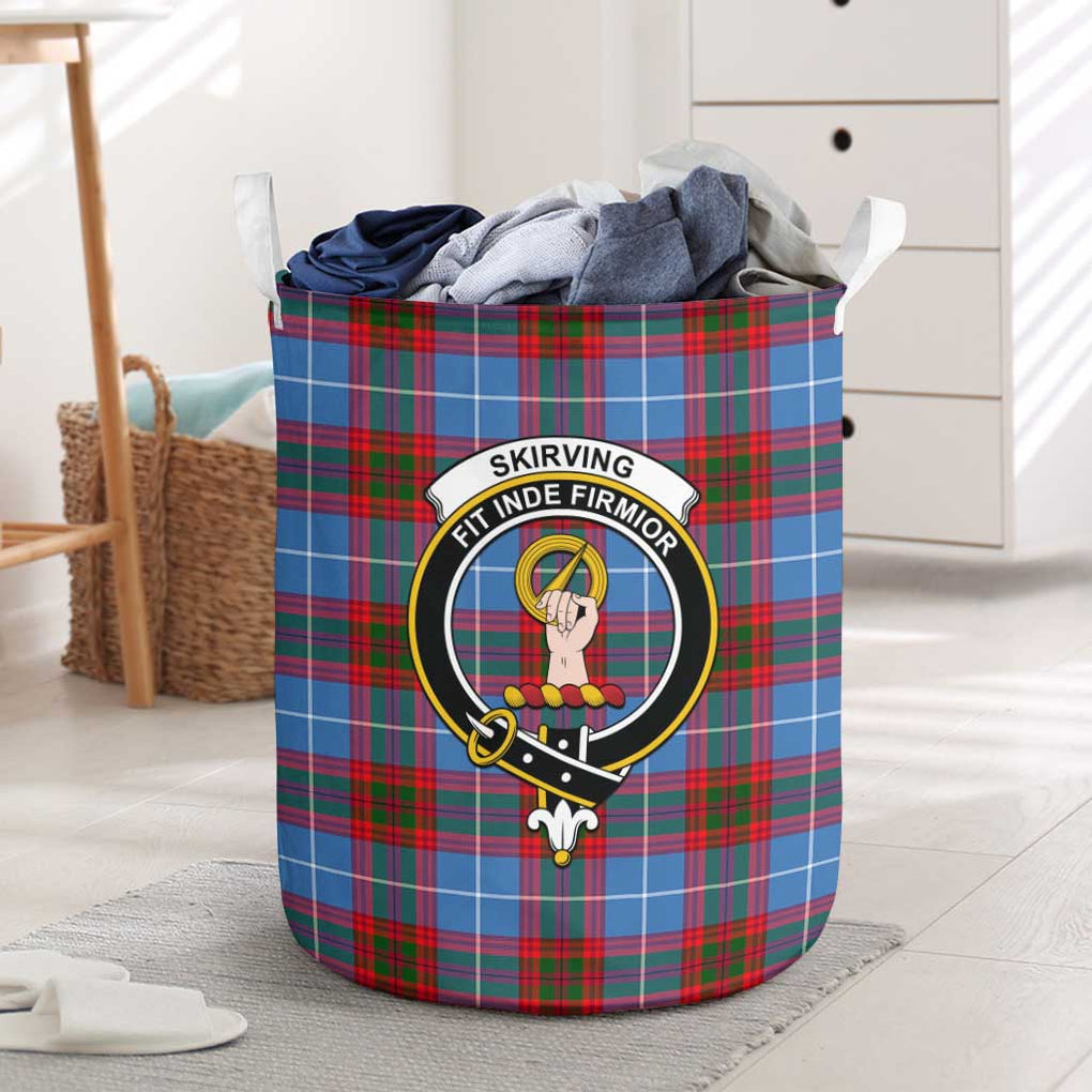 Skirving Tartan Laundry Basket with Family Crest One Size - Tartanvibesclothing Shop
