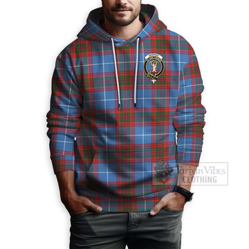 Skirving Tartan Hoodie with Family Crest and Bearded Skull Holding Bottles of Whiskey - Tartan Vibes Clothing