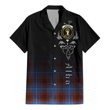Skirving Tartan Hawaiian Shirt Shirt Featuring Alba Gu Brath Family Crest Celtic Inspired - Tartan Vibes Clothing
