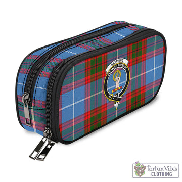 Skirving Tartan Pen and Pencil Case with Family Crest - Tartan Vibes Clothing