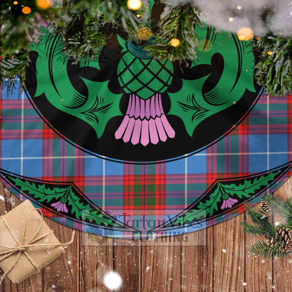 Skirving Tartan Christmas Tree Skirt Scottish Thistle Style - Tartan Vibes Clothing