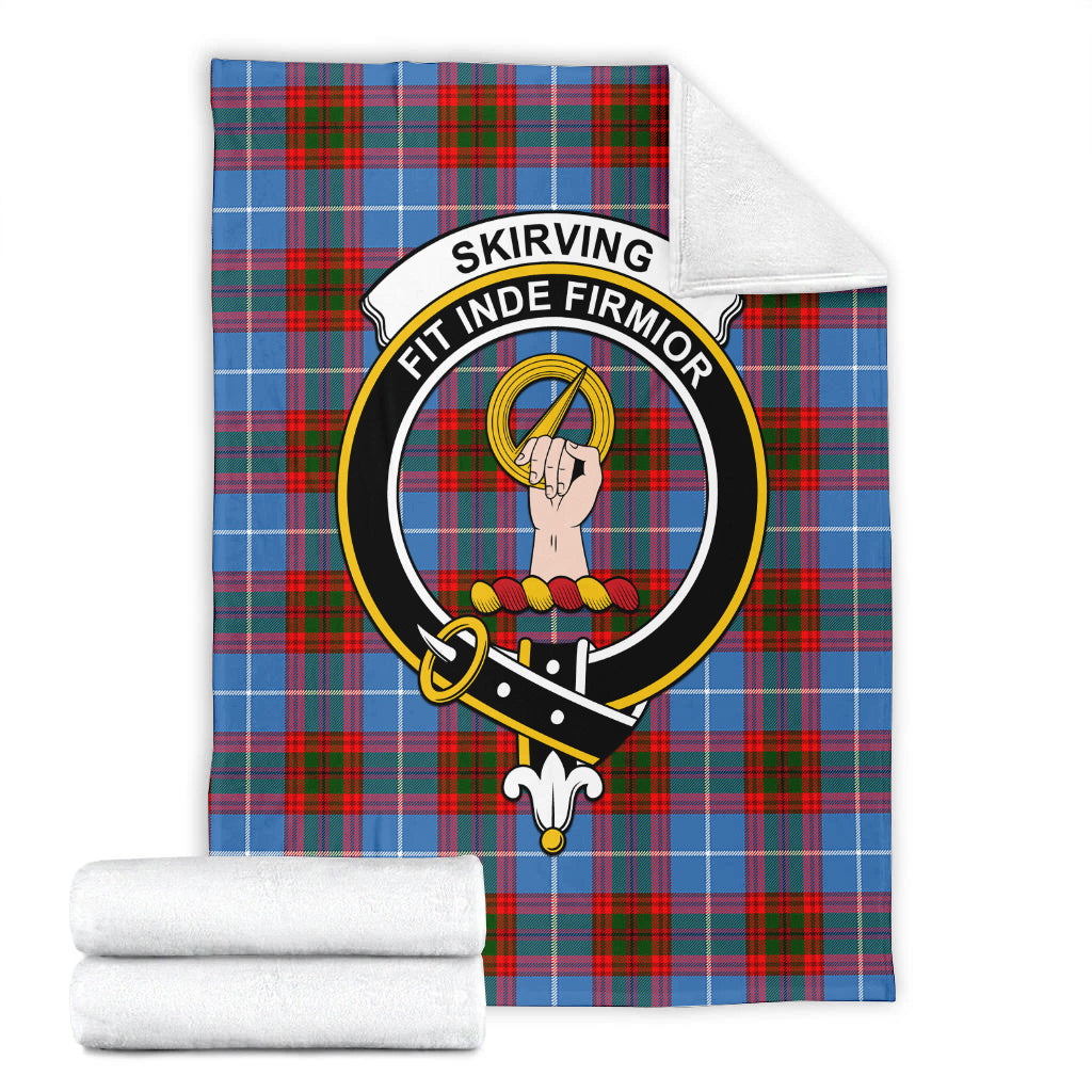 Skirving Tartan Blanket with Family Crest - Tartan Vibes Clothing