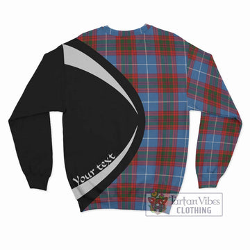 Skirving Tartan Sweatshirt with Family Crest Circle Style - Tartan Vibes Clothing