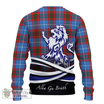 Skirving Tartan Ugly Sweater with Alba Gu Brath Regal Lion Emblem - Tartan Vibes Clothing