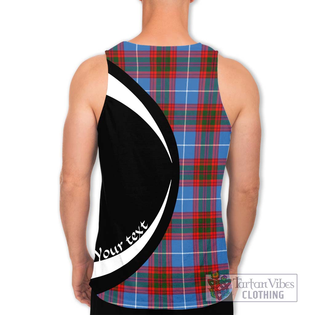 Skirving Tartan Men's Tank Top with Family Crest Circle Style - Tartan Vibes Clothing