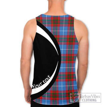 Skirving Tartan Men's Tank Top with Family Crest Circle Style - Tartan Vibes Clothing
