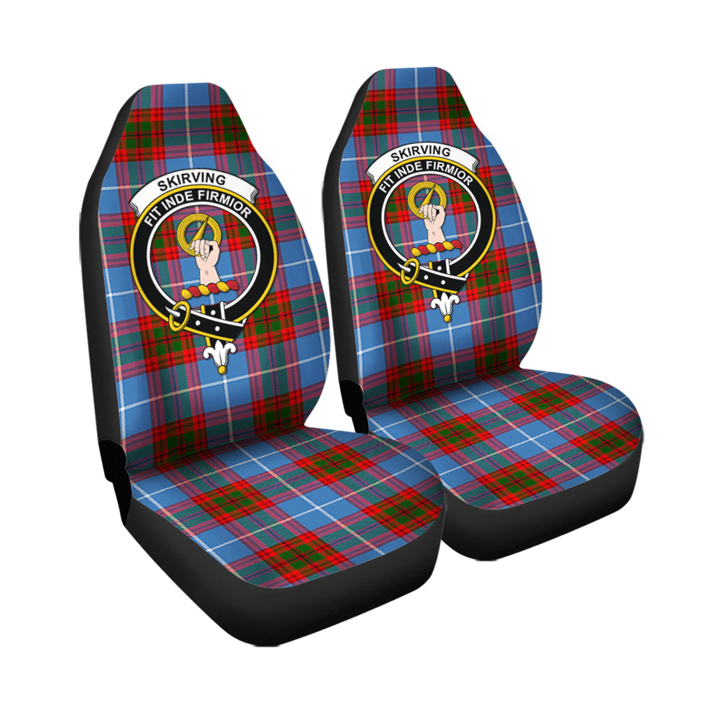 Skirving Tartan Car Seat Cover with Family Crest - Tartan Vibes Clothing