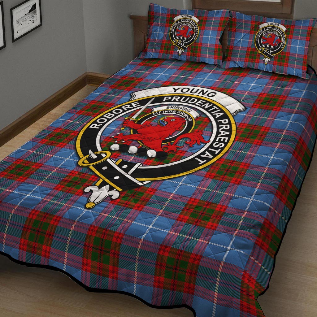 Skirving Tartan Quilt Bed Set with Family Crest - Tartan Vibes Clothing