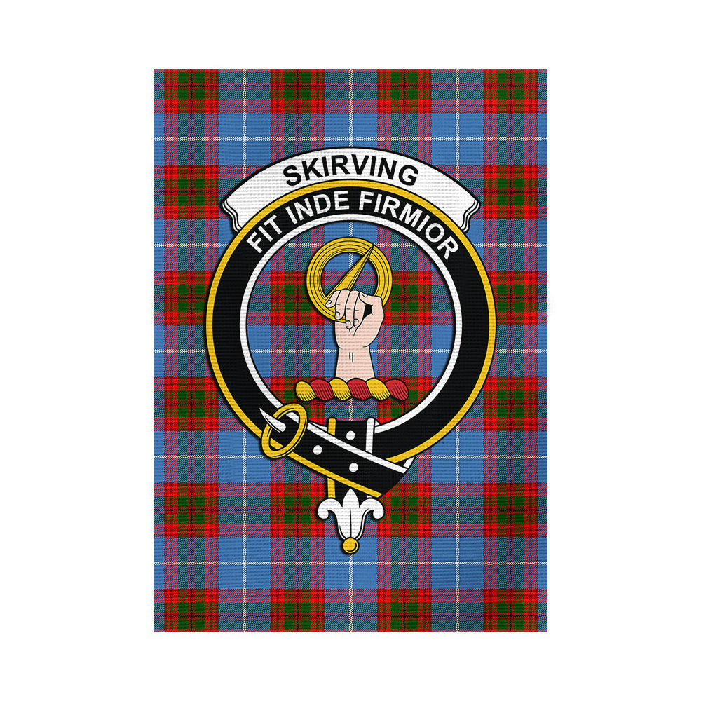 Skirving Tartan Flag with Family Crest - Tartan Vibes Clothing