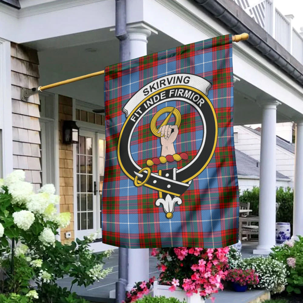 Skirving Tartan Flag with Family Crest - Tartan Vibes Clothing