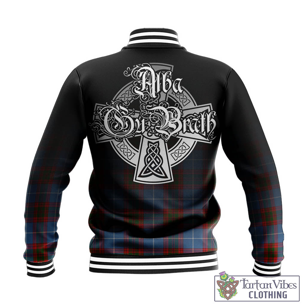 Skirving Tartan Baseball Jacket Featuring Alba Gu Brath Family Crest Celtic Inspired - Tartan Vibes Clothing
