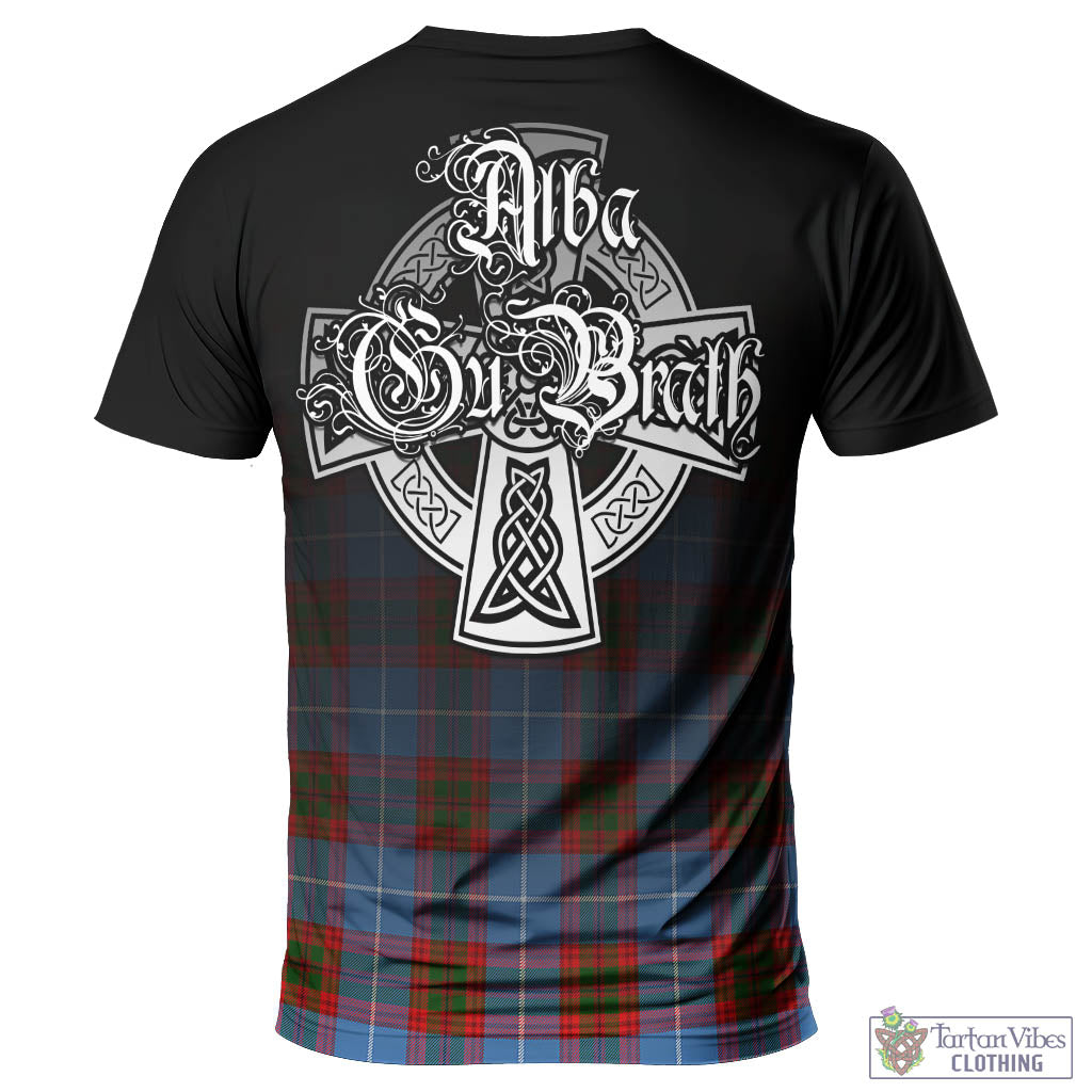 Skirving Tartan T-Shirt Featuring Alba Gu Brath Family Crest Celtic Inspired - Tartan Vibes Clothing