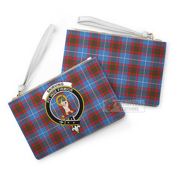 Tartan Vibes Clothing Skirving Family Crest Tartan Clutch Bag