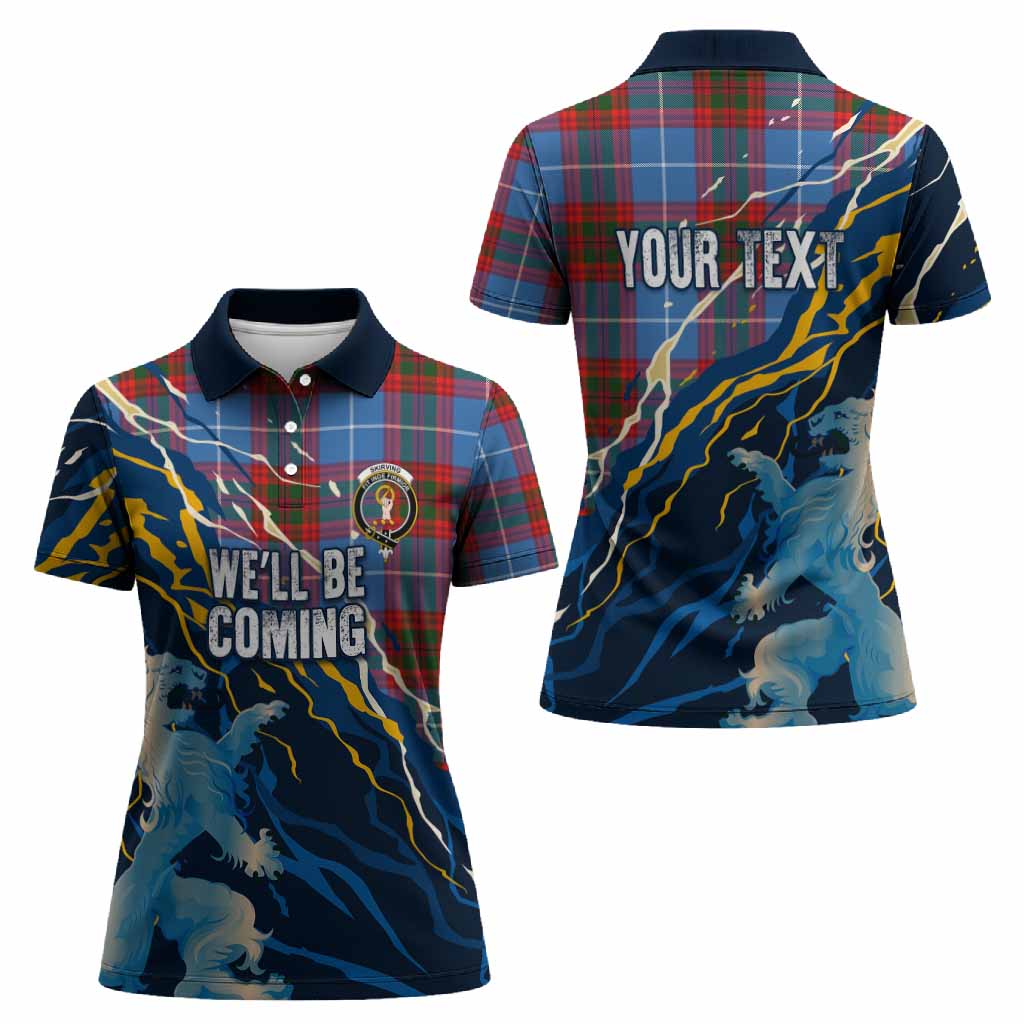 Skirving Scotland Tartan Women Polo Shirt WC2026 Football - We'll Be Coming