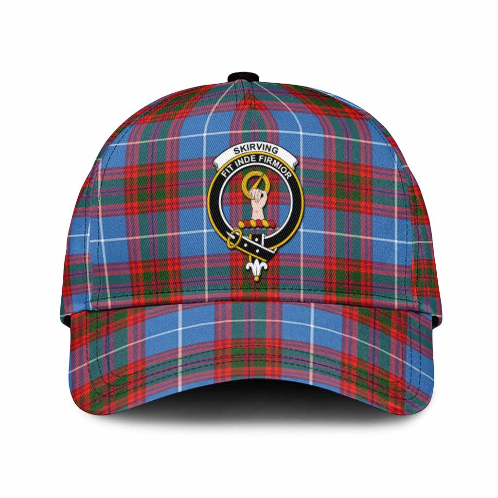 Skirving Tartan Classic Cap with Family Crest