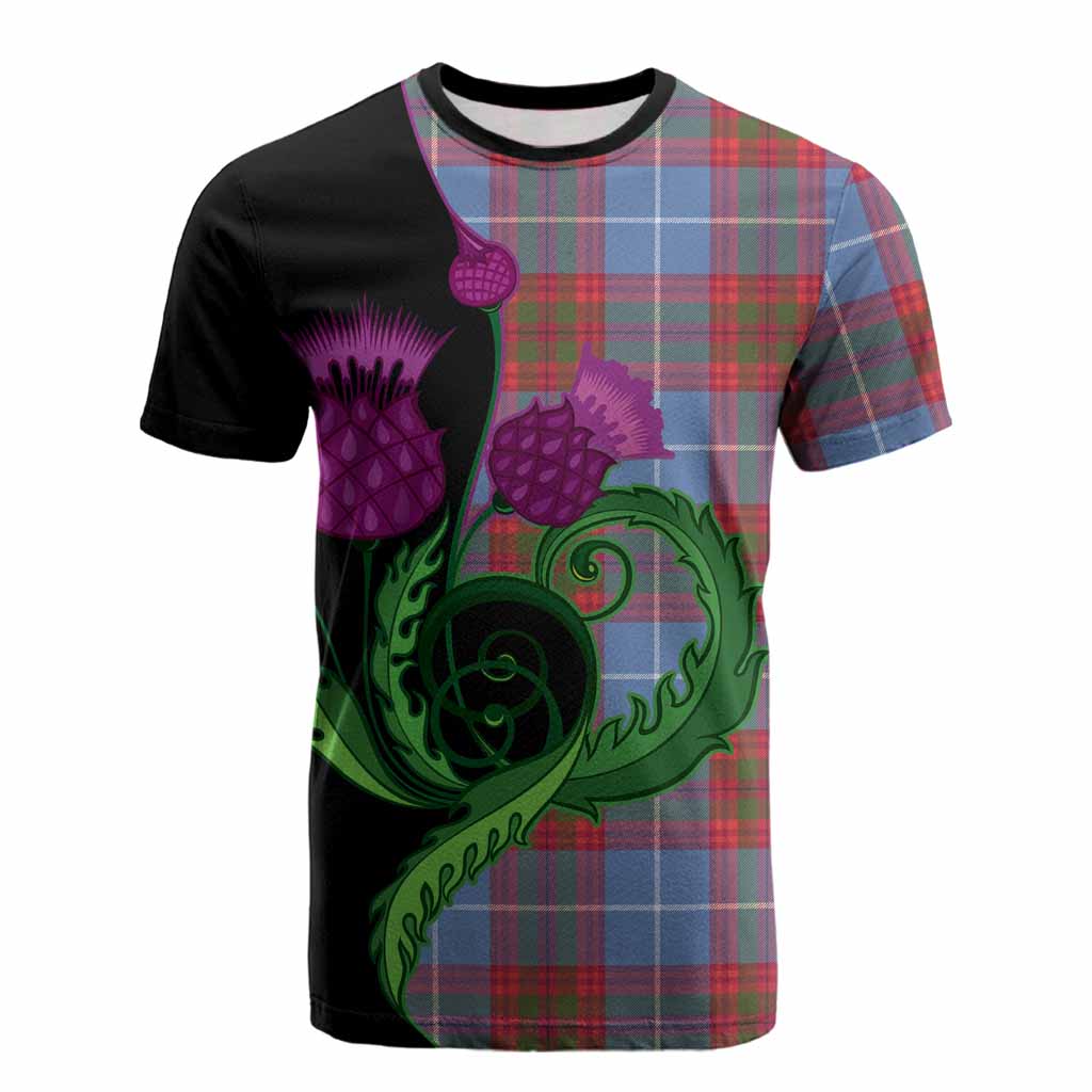 Skirving Tartan Cotton T-shirt Traditional Scottish Thistle