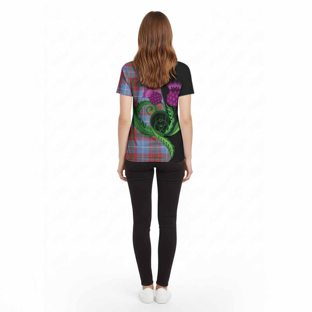 Skirving Tartan Cotton T-shirt Traditional Scottish Thistle