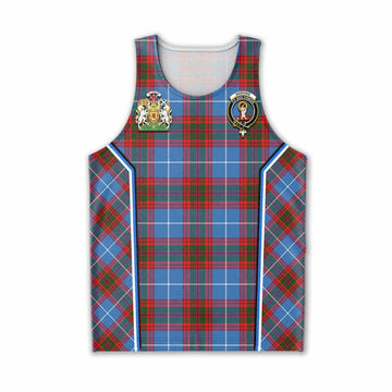 Skirving Tartan Crest Men Tank Top Scotland Coat of Arm Flag Style - Tartan Vibes Clothing