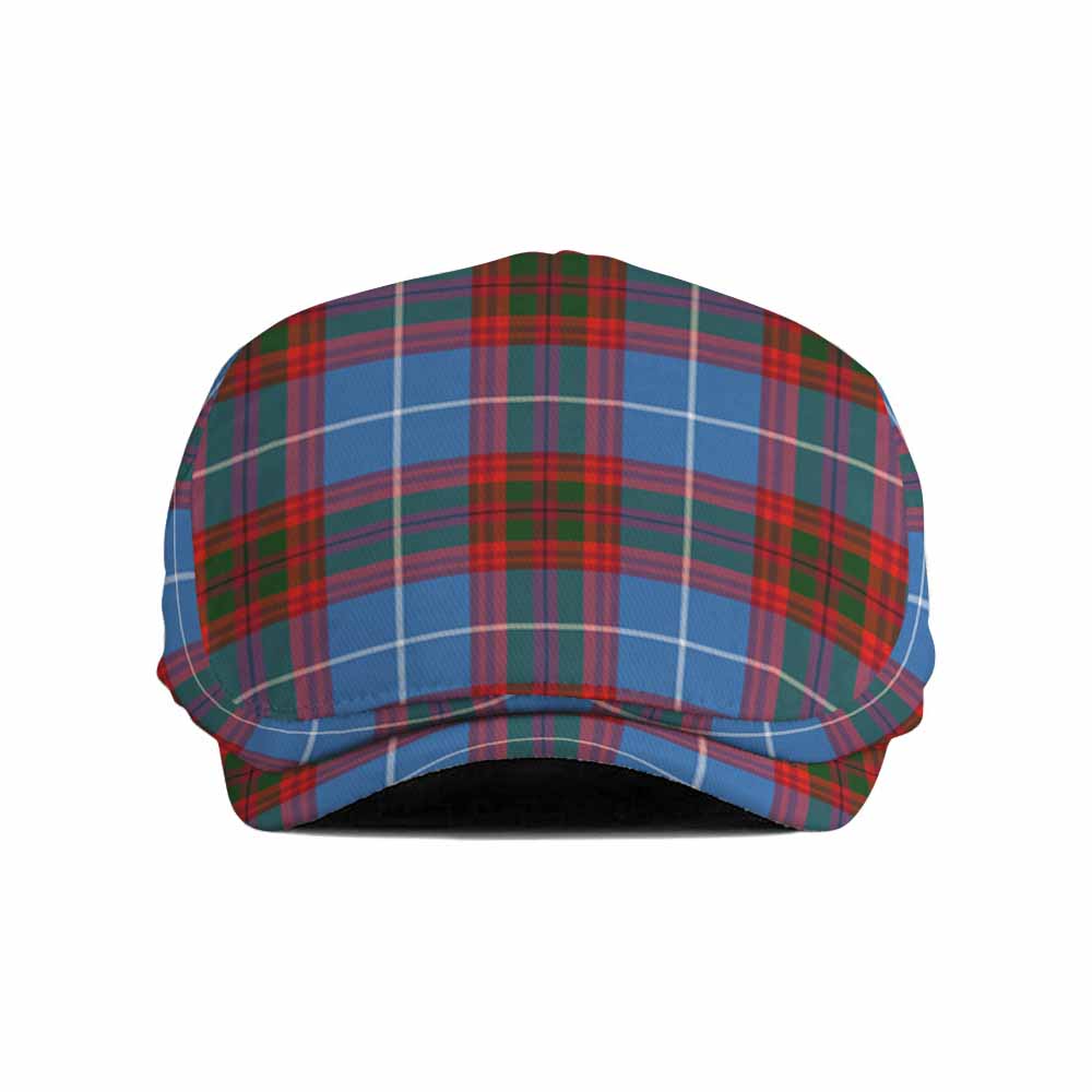 Skirving Tartan Jeff Cap, Tartan Flat Cap