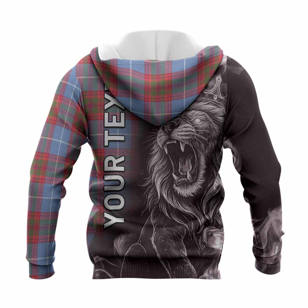 Skirving Tartan Knitted Hoodie Roaring Lion Heritage