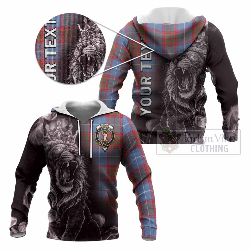 Skirving Tartan Knitted Hoodie Roaring Lion Heritage