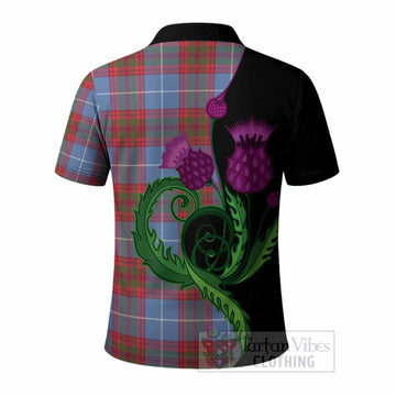 Skirving Tartan Polo Shirt Traditional Scottish Thistle