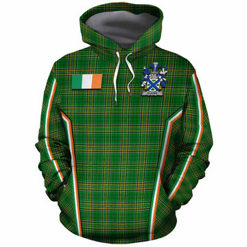 Slater Irish Clan Coat of Arm Tartan Cotton Hoodie Flag Style