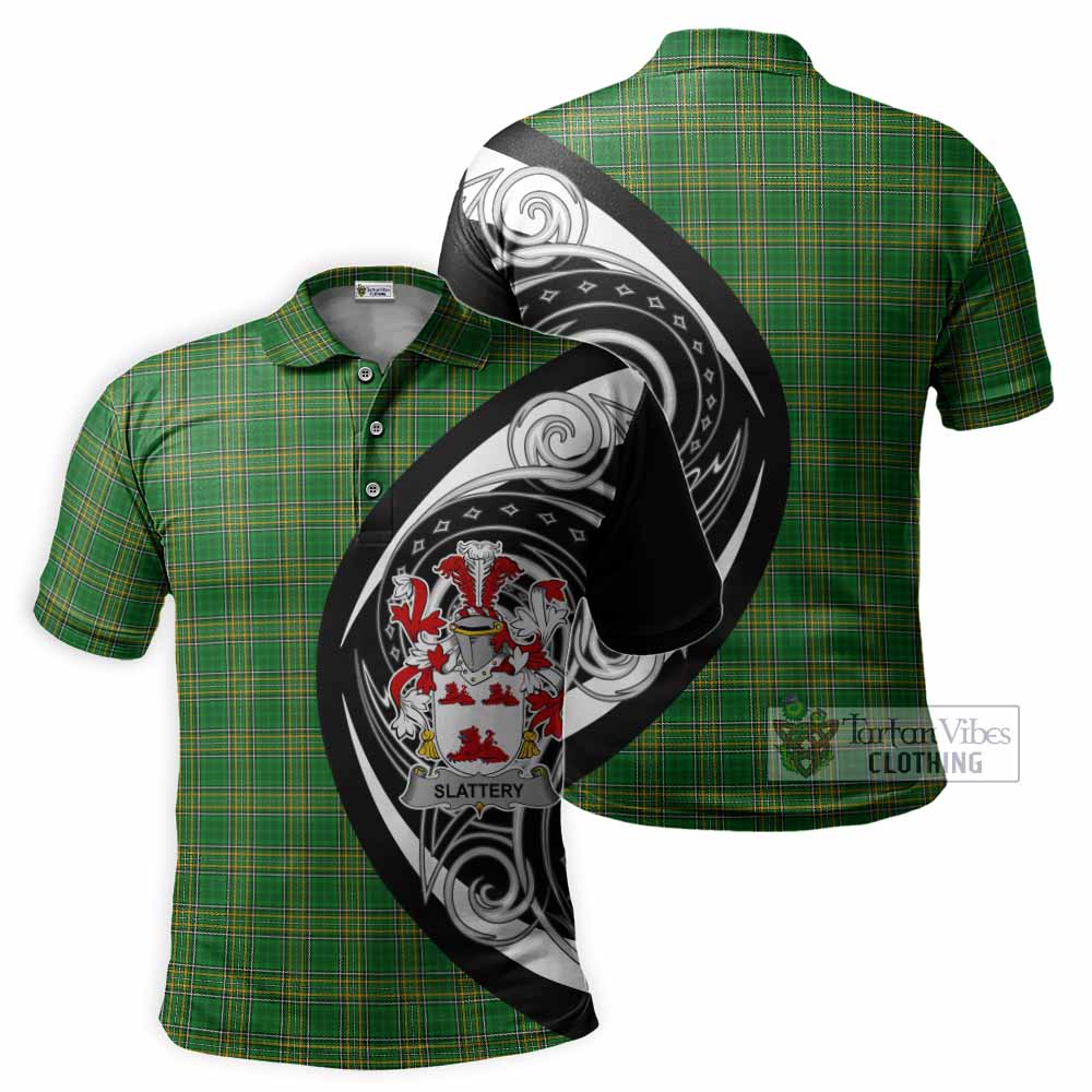 Slattery Irish Clan Polo Shirt Celtic Circle Style - Tartan Vibes Clothing