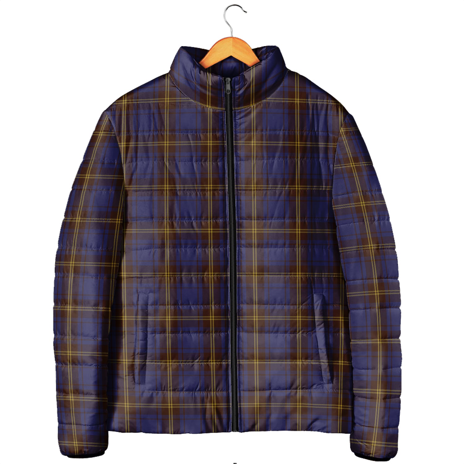 Sligo County Ireland Tartan Padded Jacket Men's Padded Jacket - Tartan Vibes Clothing