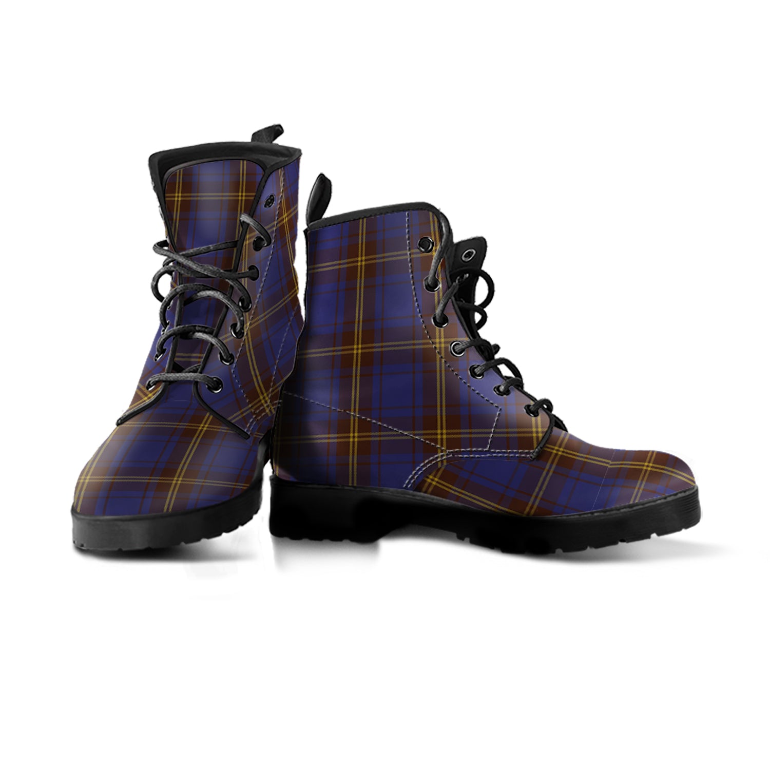 Sligo County Ireland Tartan Leather Boots Men' Boots - Tartan Vibes Clothing