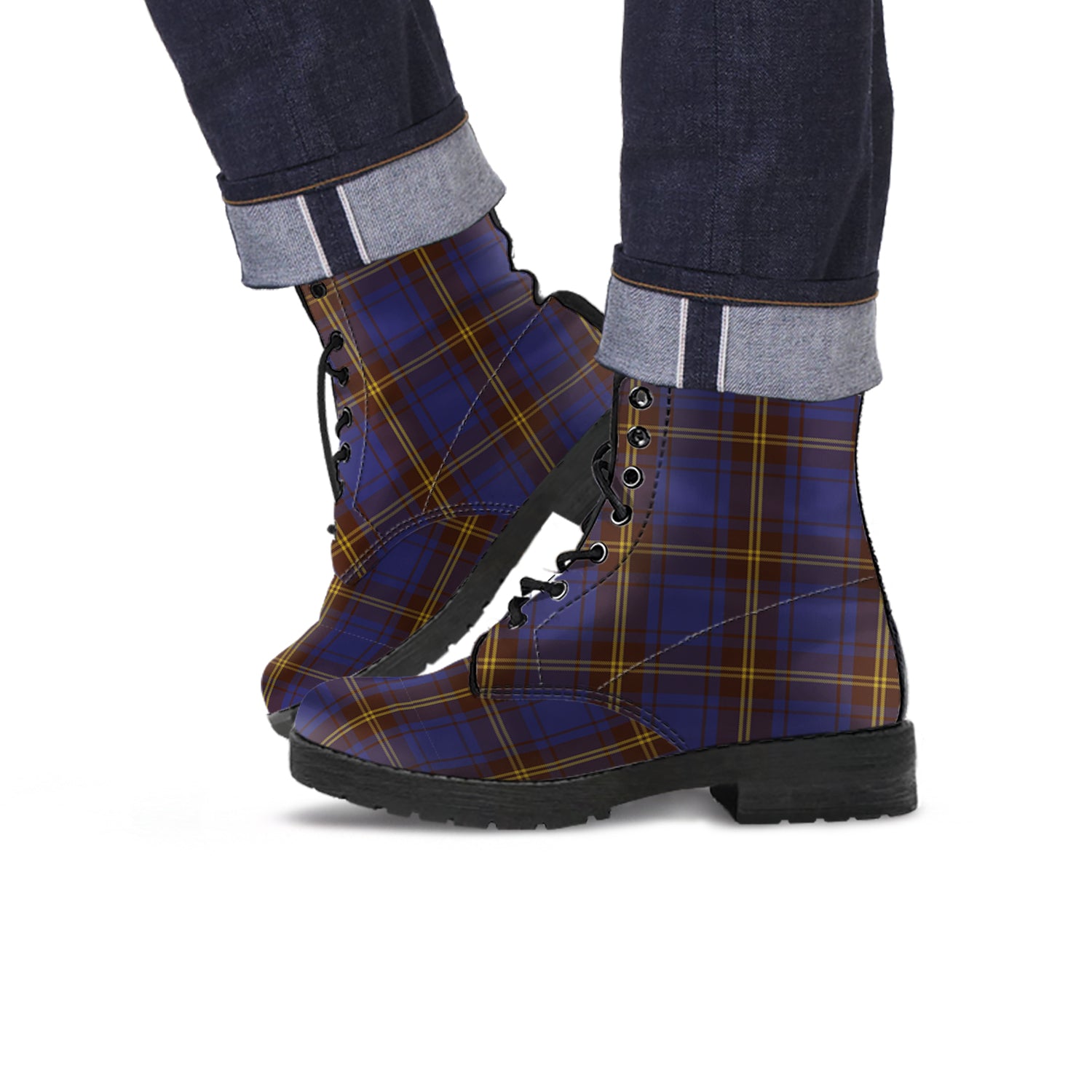 Sligo County Ireland Tartan Leather Boots - Tartan Vibes Clothing