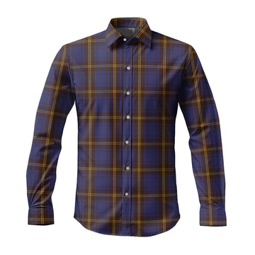 Sligo County Ireland Tartan Long Sleeve Button Up Shirt