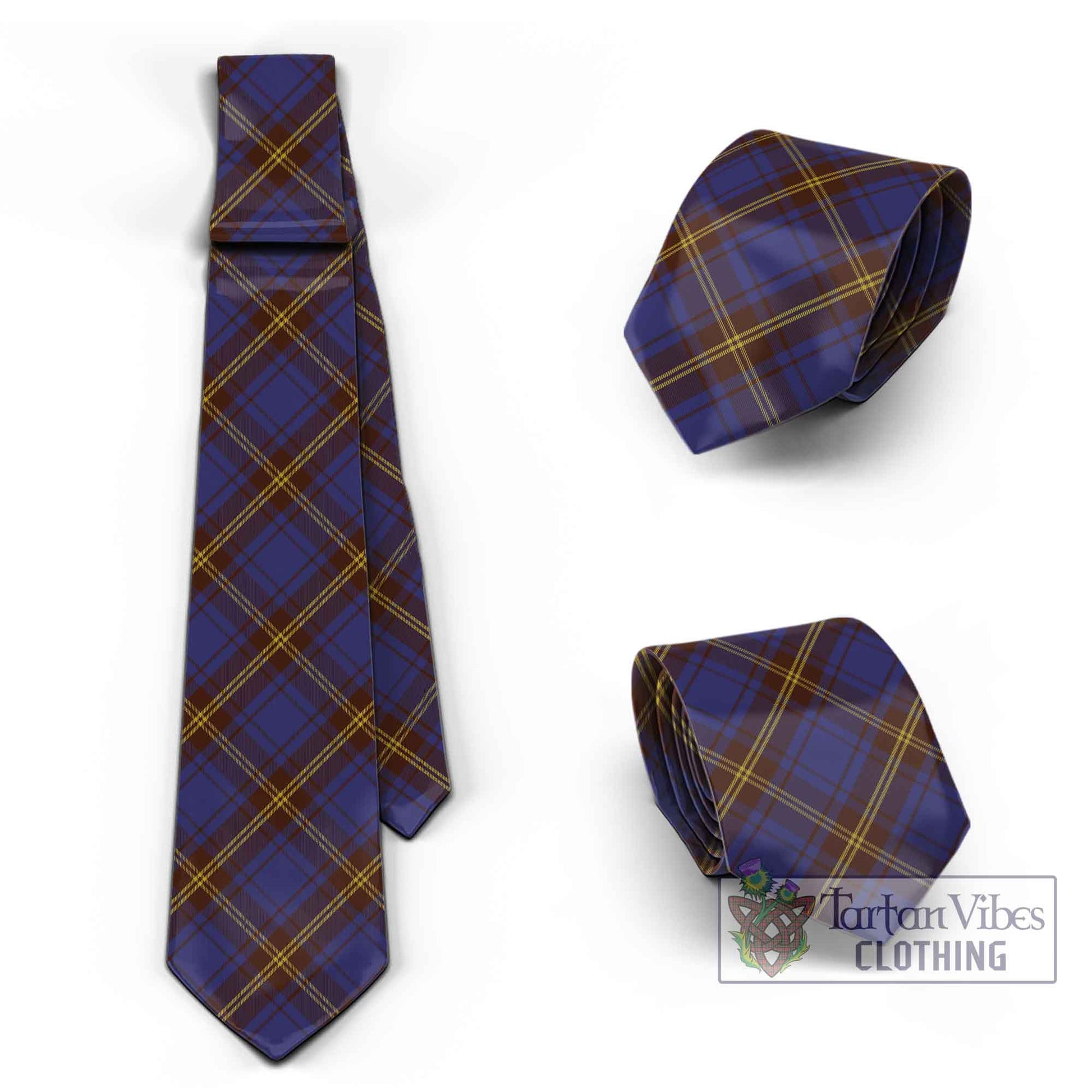 Sligo County Ireland Tartan Classic Necktie Cross Style Necktie One Size - Tartan Vibes Clothing