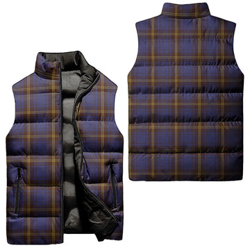 Sligo County Ireland Tartan Sleeveless Puffer Jacket