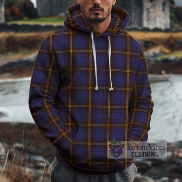 Sligo County Ireland Tartan Cotton Hoodie