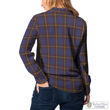 Sligo County Ireland Tartan Women's Casual Shirt Female - Tartan Vibes Clothing