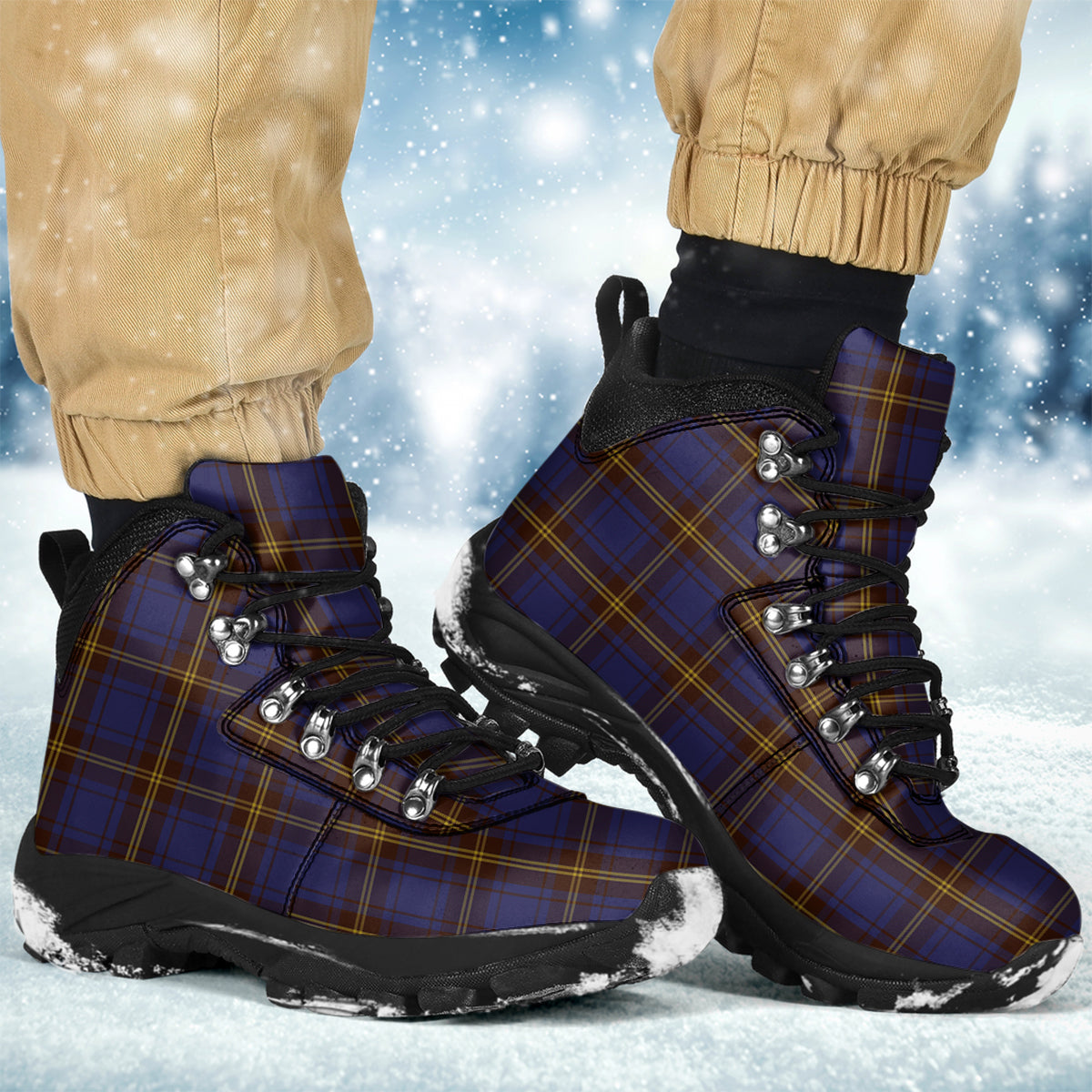 Sligo County Ireland Tartan Alpine Boots Men's Boots - Tartan Vibes Clothing
