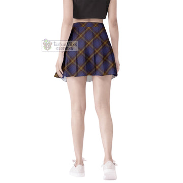 Sligo County Ireland Tartan Women's Plated Mini Skirt Cross Style
