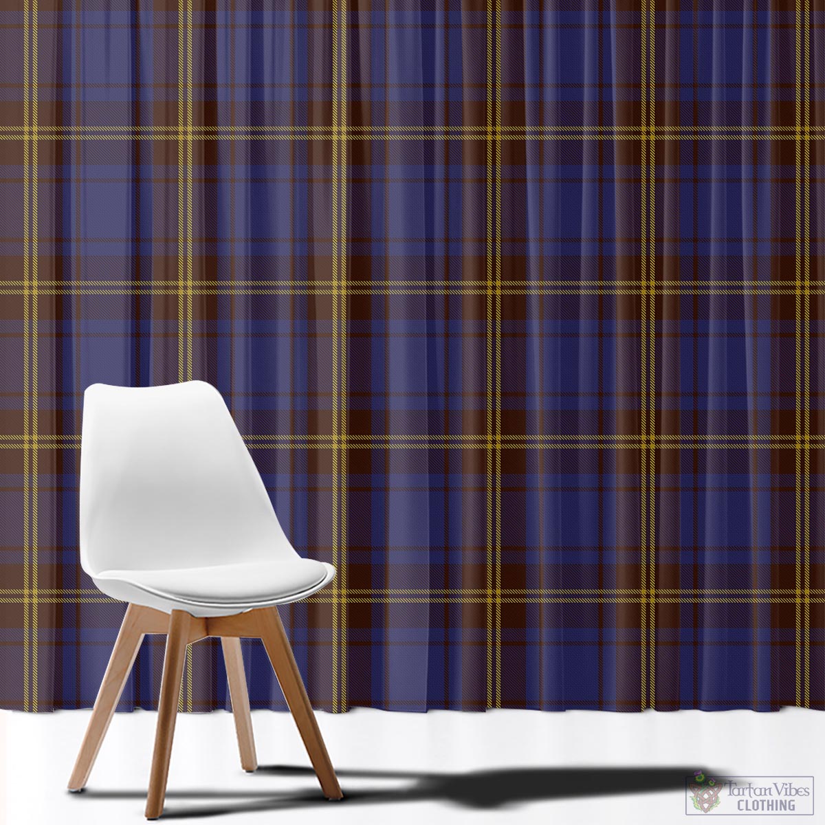 Sligo County Ireland Tartan Window Curtain