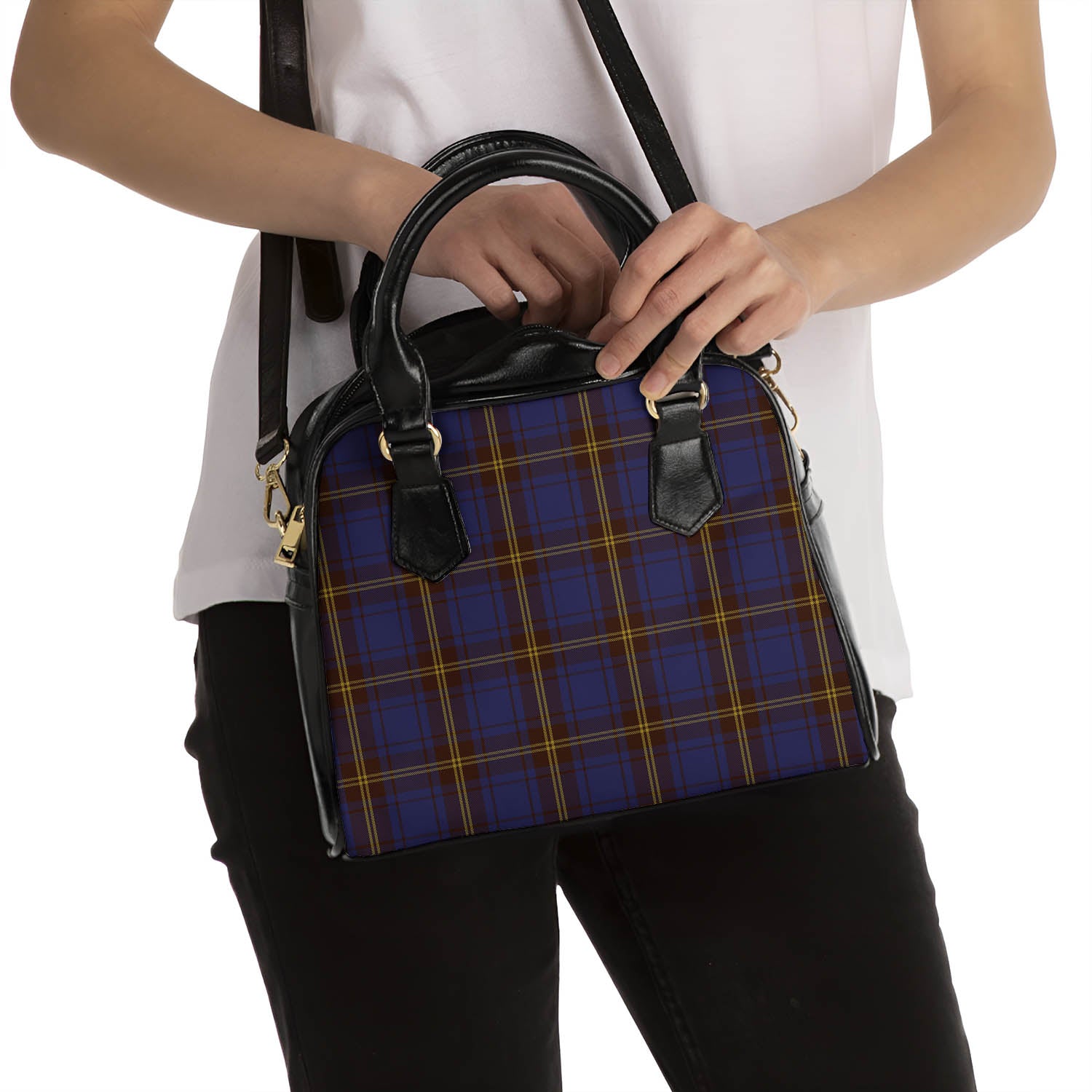 Sligo County Ireland Tartan Shoulder Handbags - Tartanvibesclothing