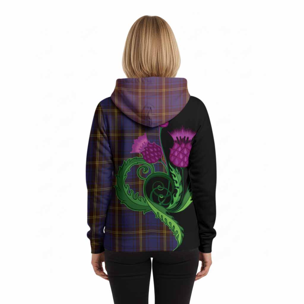 Sligo County Ireland Tartan Hoodie Traditional Scottish Thistle