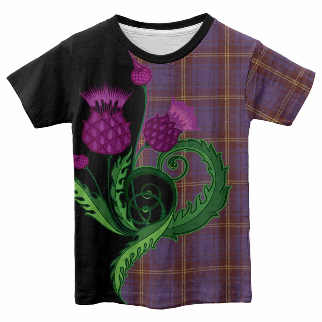 Sligo County Ireland Tartan Kid T-shirt Traditional Scottish Thistle
