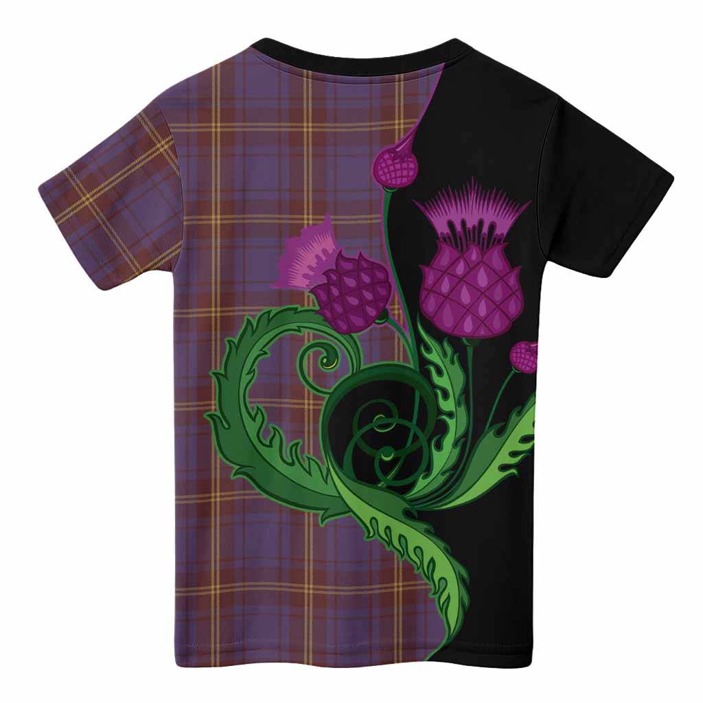 Sligo County Ireland Tartan Kid T-shirt Traditional Scottish Thistle
