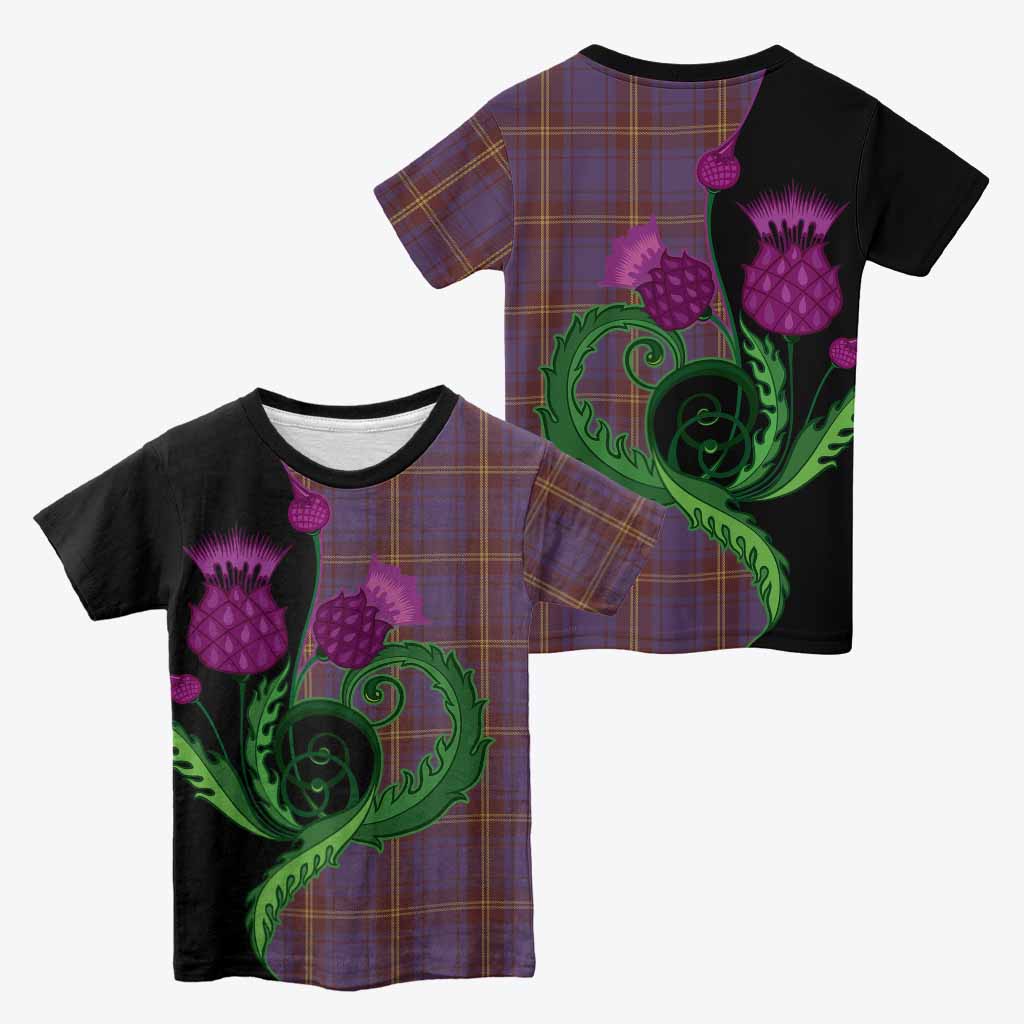 Sligo County Ireland Tartan Kid T-shirt Traditional Scottish Thistle